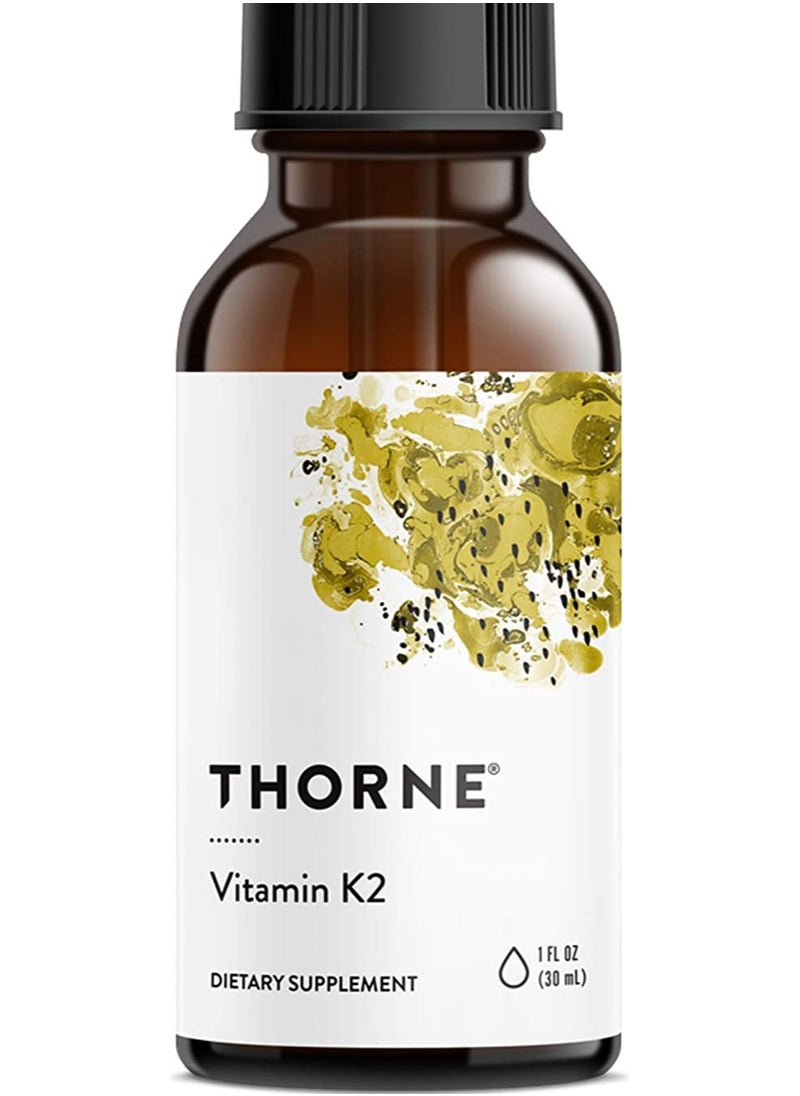 Thorne - Vitamin K2 Liquid Dietary Supplement - 1 Fl Oz (30 ML) - Image 1