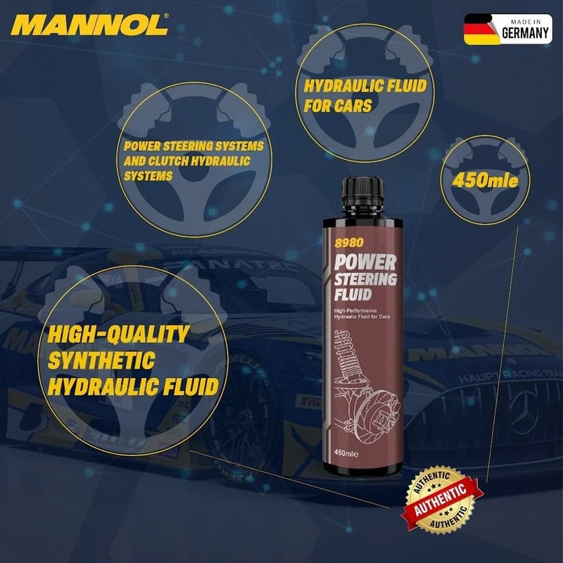Mannol 8980 Power Steering Fluid - 450 ml - Image 4