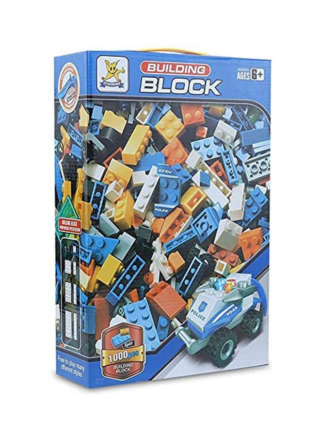 STARMERRY Diy Plastic Building Blocks With Police car For Unisex, Set Of 1000 Pieces 