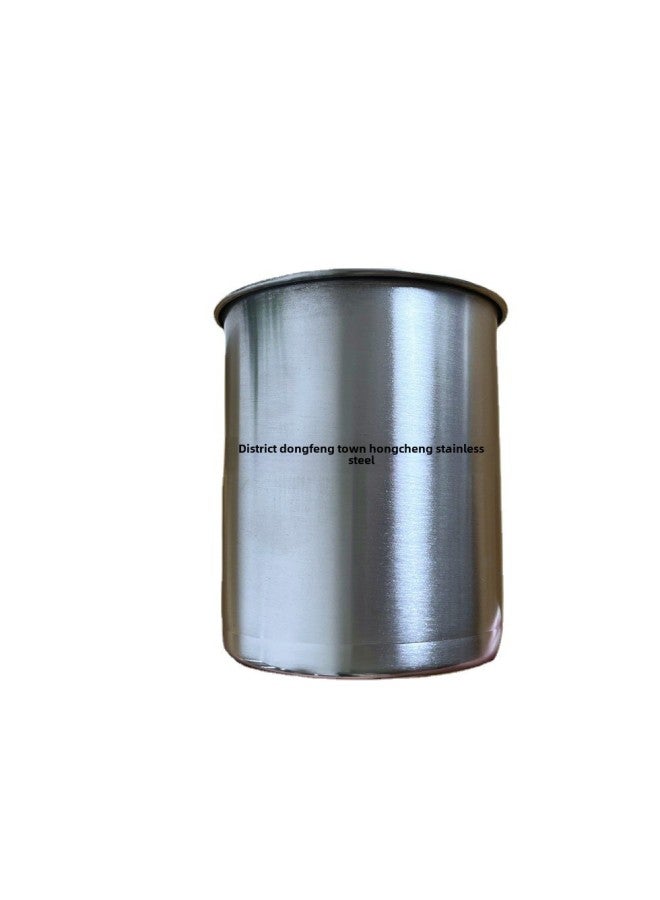 Stainless Steel Cup 4.9-15cm Mouth Cup Soup Cup Lid Unhandled Single Layer Water Cup Body Measuring Cup Bird Feeding Cup Beer Cup-Color:Magnetic Stainless Steel-Capacity:304/inside 13*12.8cm - Image 5