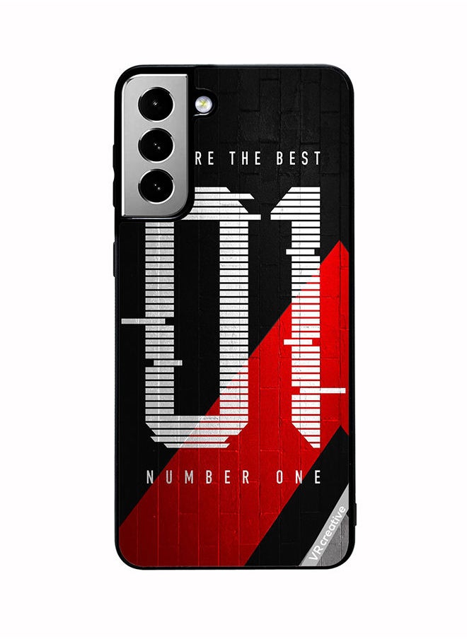 VR CREATIVE Protective Case Cover For Samsung Galaxy S21 FE 5G Number One Design Multicolour  - Image 1
