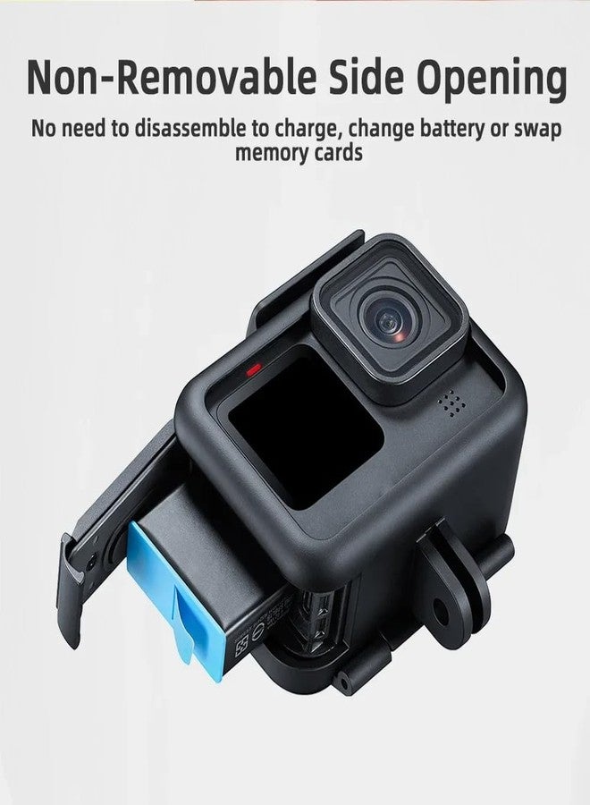 ZODUCT Go-Pro Hero Shockproof Body Frame Housing Protective Case with Lens Cap Compatible with Hero 9 | 10 | 11 | 12 Action Camera Protective Vlog Cage, Action Camera Accessories (Cover with Lens Cap) - Image 2