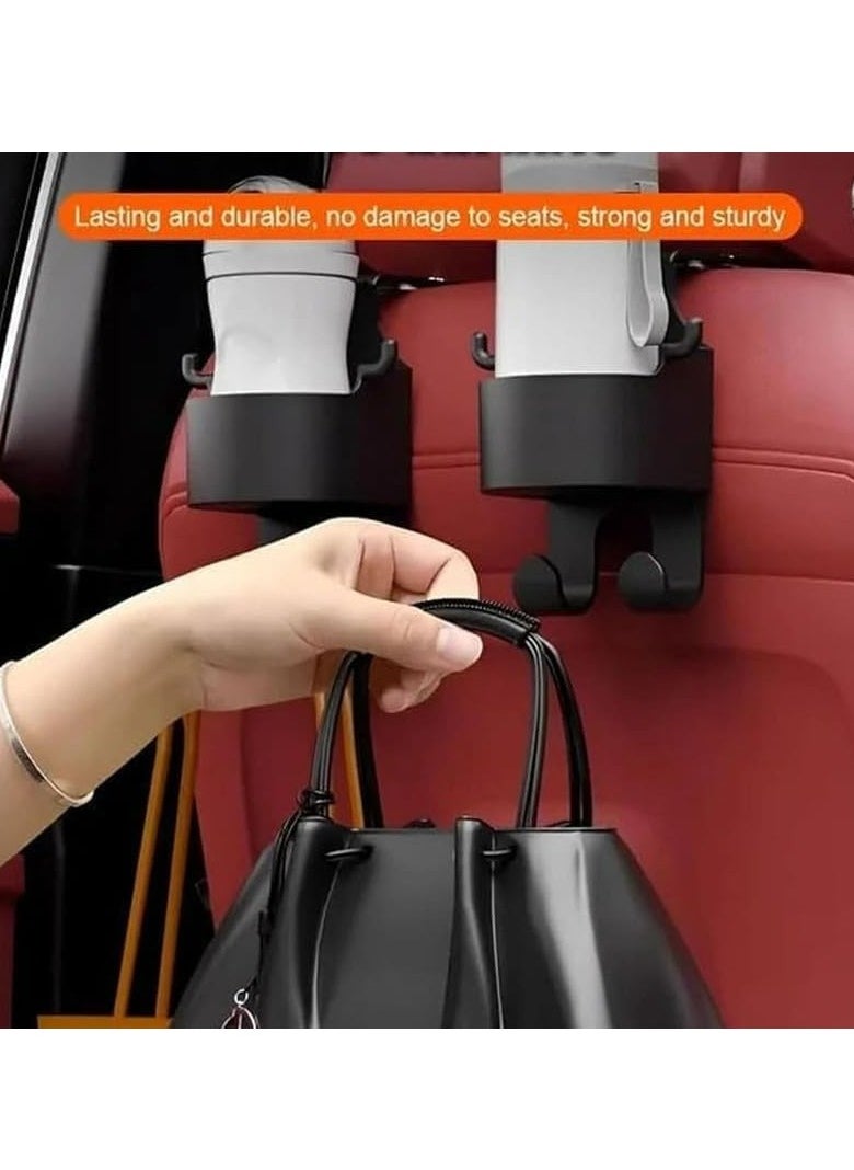 Oasisgalore Multifunctional Hook for Car Seat Back 2 in 1 Car Seat Headrest Hook Car Back Hanging Mount Cup Storage  - Image 5