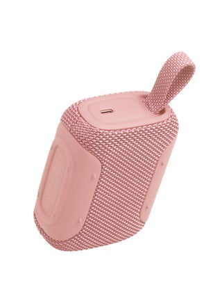 JBL Go 5 Portable Bluetooth Speaker with Ambient Edge Lighting, IP68 Waterproof & Dustproof, 10H Playtime, AirTouch Stereo Pairing, Auracast™, USB-C Lossless Audio – Compact & Drop-Proof, Pink - view 2