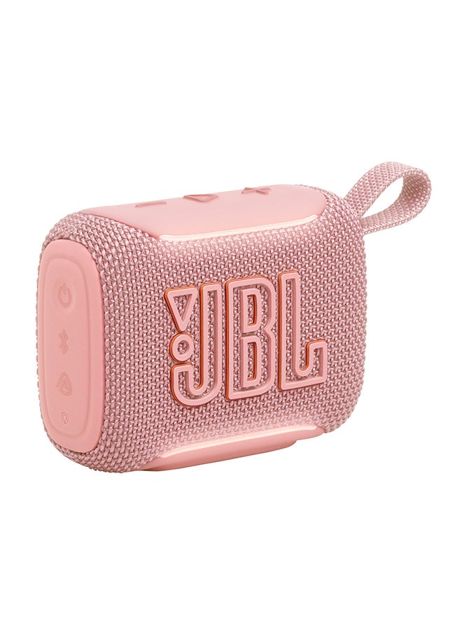 JBL Go 5 Portable Bluetooth Speaker with Ambient Edge Lighting, IP68 Waterproof & Dustproof, 10H Playtime, AirTouch Stereo Pairing, Auracast™, USB-C Lossless Audio – Compact & Drop-Proof, Pink - Image 1