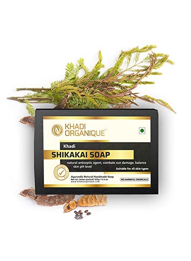 Khadi ORGANIQUE Natural Herbal Shikakai Soap Pack Of 3 (100% Handmade & Organic Soap) - Image 5