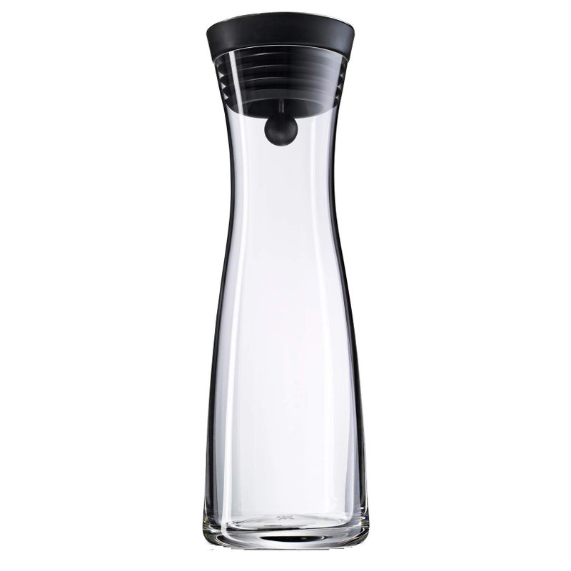 WMF WMF Basic Water Decanter 1L Height 29 cm CloseUp Stopper Glass Cromargan Stainless SteelSilver 