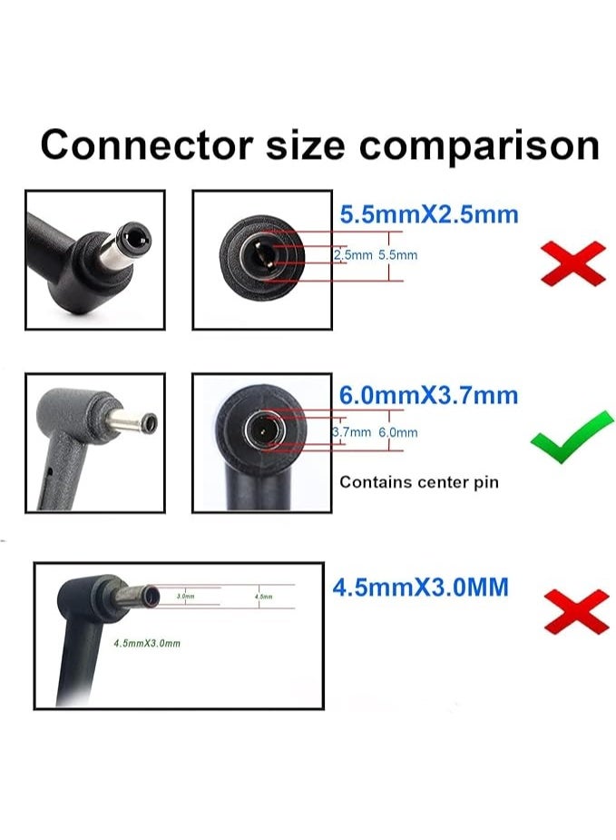 Terabyte شاحن محول تيار متردد 200 واط متوافق مع ASUS ADP-200JB D ROG Zephyrus GA503QS GA503QR GA503QM Strix G15 G513QC G513Q G513IE TUF Dash F15 FX516PR كابل طاقة اللابتوب - Image 4