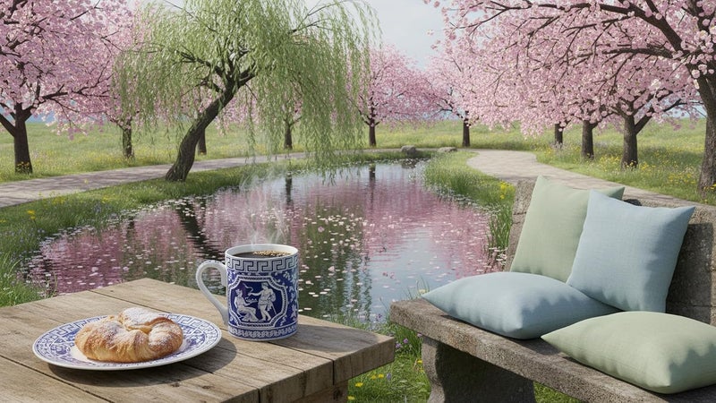 Spode Blue Room Greek Mug - 16 oz Coffee & Tea Mug for Daily Drinks, Classic Blue & White Porcelain, Decorative Tableware Accent, Stylish Kitchen or Home Use, Ideal for Tabletop Display & Gift - Image 2