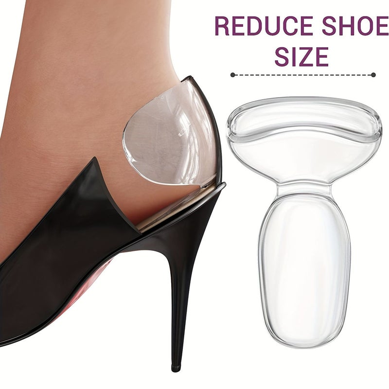 2 Pcs Reusable Heel Grips Pads Extra Thick Anti Slip Insoles For Big Shoes - Image 1