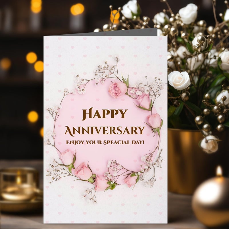 GIFT MY PASSION GIFT MY PASSION Happy Anniversary Card for Wife Husband Love Couple Special Girl Friend Boy Friend Anniversary Card