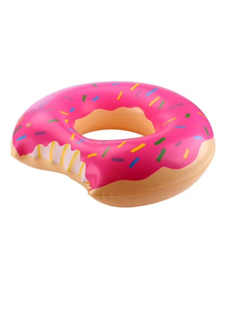 Inflatable Float Ring with Multi shapes – Swimming Tube for Adults & Kids, Perfect for Beach and Pool Parties (70cm Pink Donuts) - Image 2