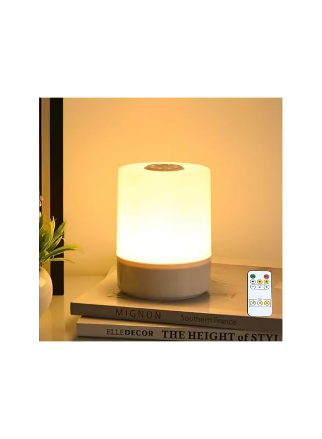 The Bros Dimmiable Children Night Light,Baby Nursing Bedside Table Light,Rechargeable LED Lamp for Kids'room Bedroom,Remote Control and Touch Control Wireless Lamp with Timers and Eye Caring Light for Camp - Image 2