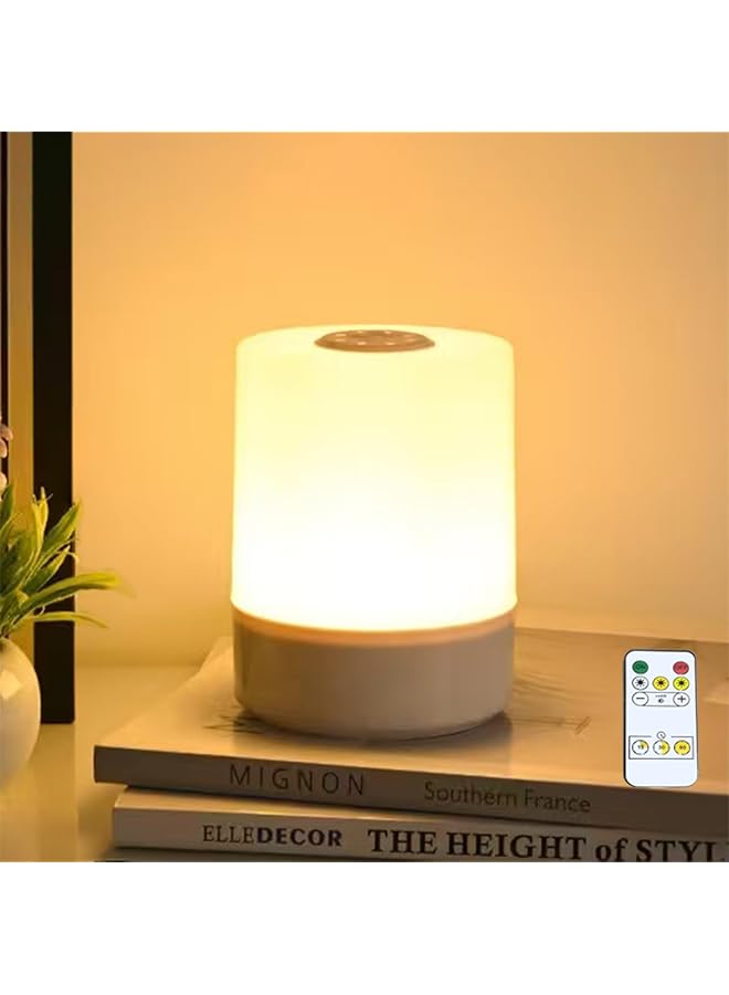 The Bros Dimmiable Children Night Light,Baby Nursing Bedside Table Light,Rechargeable LED Lamp for Kids'room Bedroom,Remote Control and Touch Control Wireless Lamp with Timers and Eye Caring Light for Camp - Image 1