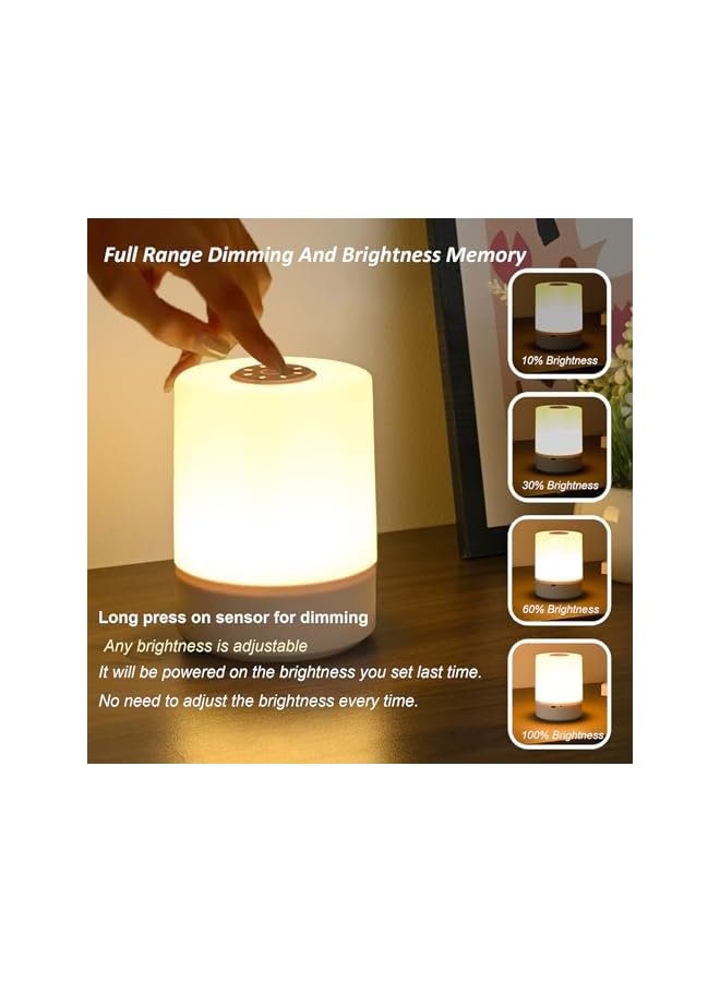 The Bros Dimmiable Children Night Light,Baby Nursing Bedside Table Light,Rechargeable LED Lamp for Kids'room Bedroom,Remote Control and Touch Control Wireless Lamp with Timers and Eye Caring Light for Camp - Image 4