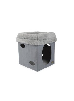 all for paws Lambswool 2 in 1 Cat Castle Grey  - Image 3