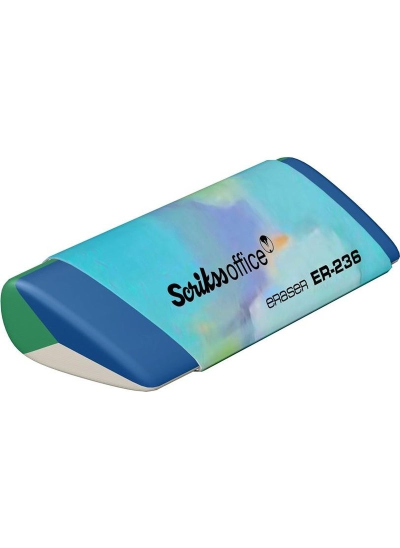 Scrikss ER-236 Blue Tones Mix Eraser - 1 Piece  - Image 1