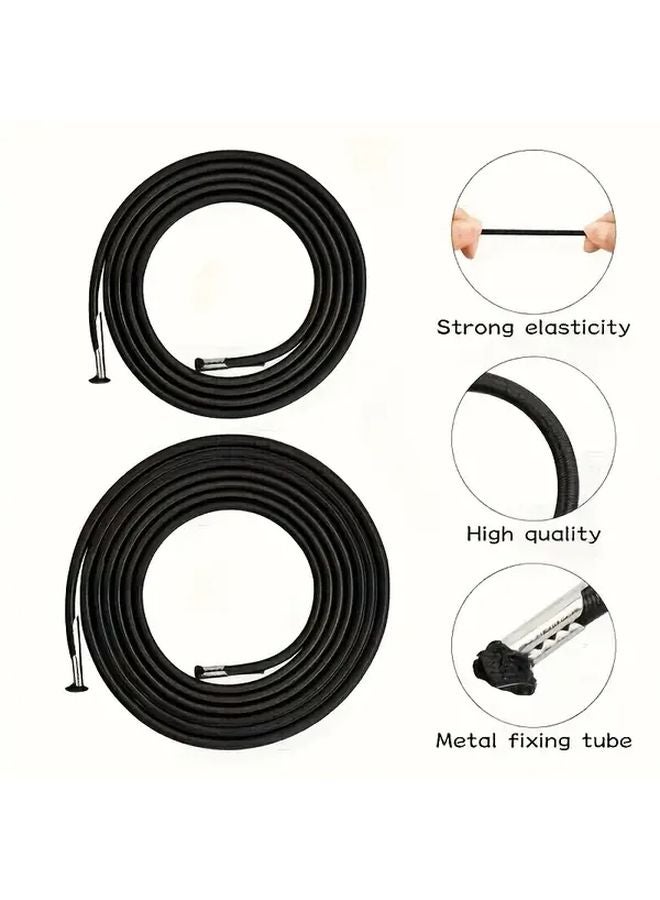 Black Four Pack Zero Gravity Chair Replacement Straps Durable Polyester Adjustable For Outdoor Lounge And Beach Chairs - Image 5