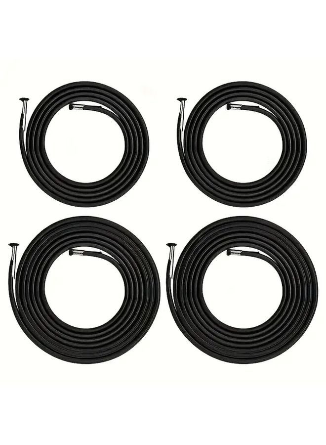 Black Four Pack Zero Gravity Chair Replacement Straps Durable Polyester Adjustable For Outdoor Lounge And Beach Chairs - Image 3