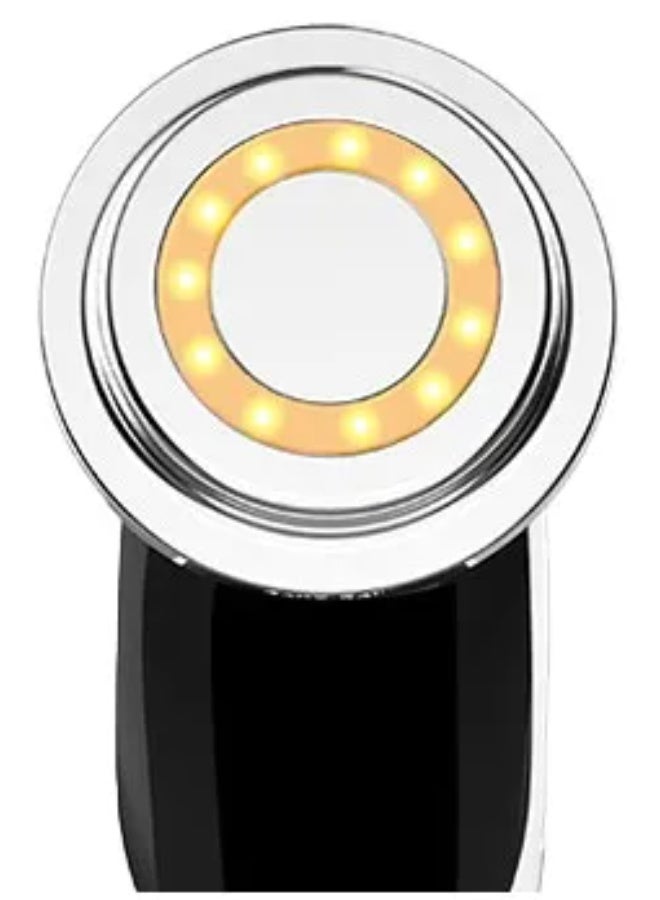 porodo 7-in-1 LED Microcurrent Facial Massager with 3 Intensity Levels / Up to 70 Minutes Working Time / 10000RPM Vibration Frequency / USB-C Charging Port / Red, Blue, Orange & Color-Mix LED Light Colors / 3W Rated Power - White - Image 5