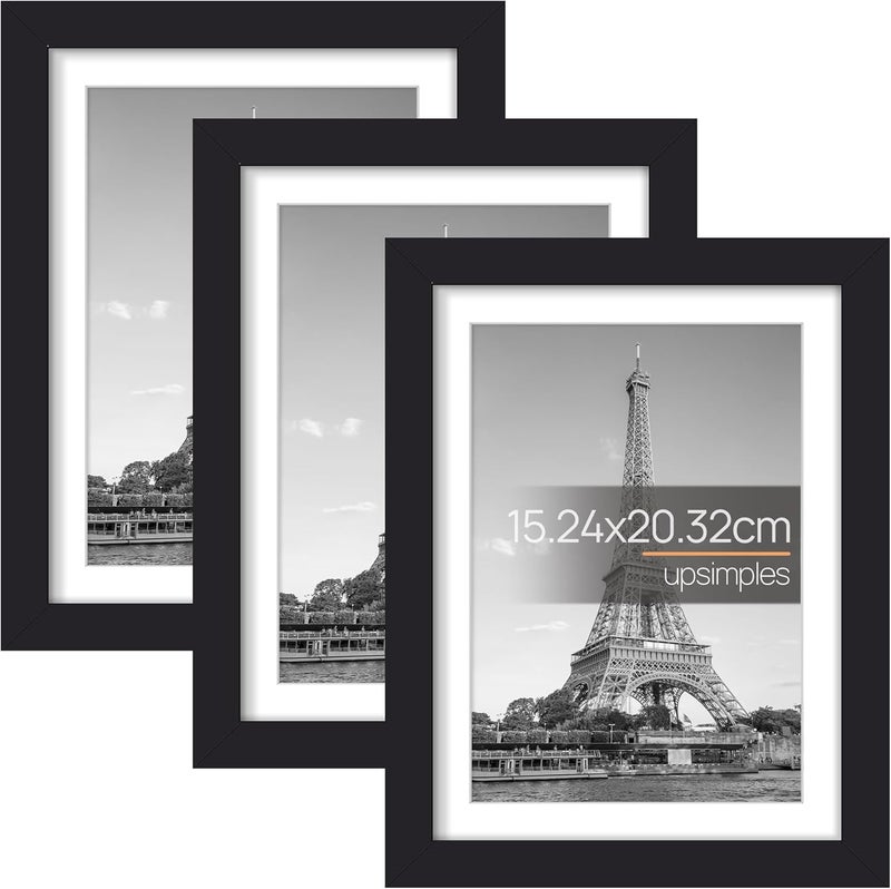 أبس سيمبلز إطار صور مقاس 30×30، عبوة 3 قطع أسود، إطارات صور حائطية مقاس 30×30 - Image 1