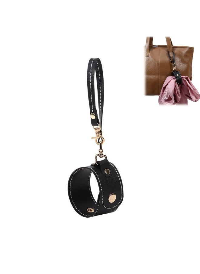 Vintage PU Leather Glove Holder - Strap Holder with Clasp for Handbag, Hat, Towel, Outdoor, Travel, Women's Bag Gift - Image 1