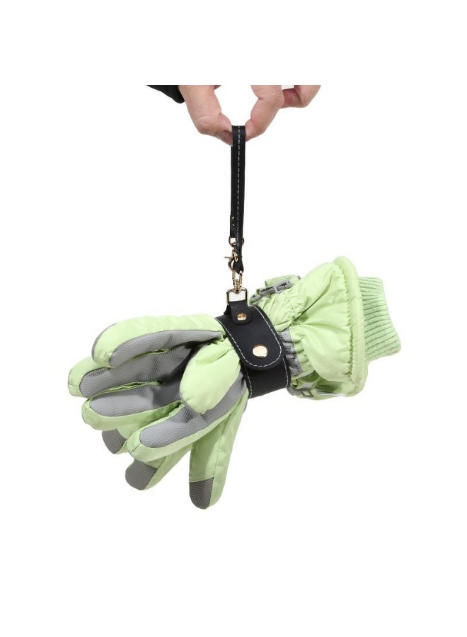 Vintage PU Leather Glove Holder - Strap Holder with Clasp for Handbag, Hat, Towel, Outdoor, Travel, Women's Bag Gift - Image 3
