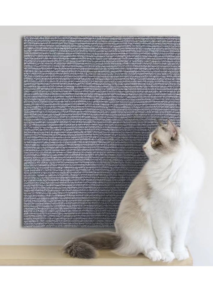 1pc Cat Scratching Mat, Cat Scratching Board, DIY Climbing Cat Scratcher, Cat Scratching Mat Self-Adhesive for Furniture Protector, Wall, Couch (Gray, 30 * 100cm)