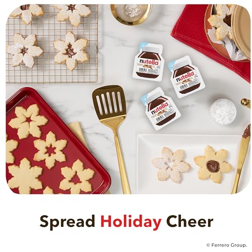 Nutella Hazelnut Spread with Cocoa for Breakfast, Bulk 120 Pack Mini Cups, 0.52 oz Each, Holiday Baking and Desserts - Image 2
