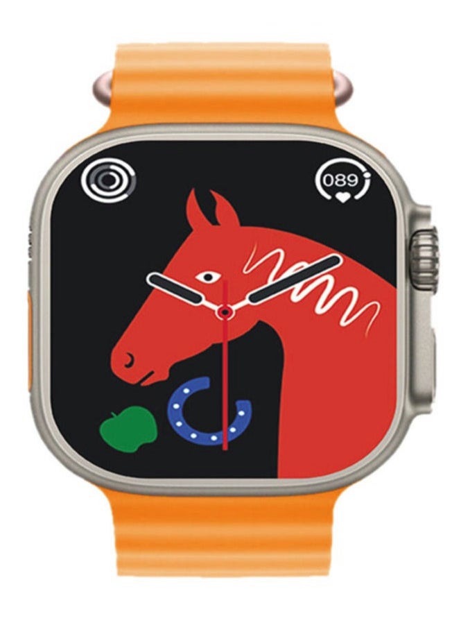 Generic - T900 Ultra Wireless Charging New Features Super Fast Latest Smart Watch Orange - Image 1