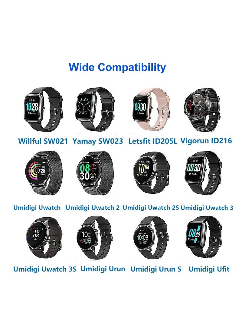 3.3FT Smart Watch Charger Magnetic, USB Charging Cable for YAMAY VeryFitPro SW023 ID205L SW021 ID205U ID205S SW025 Uwatch 3 3S 2 2S - Image 3