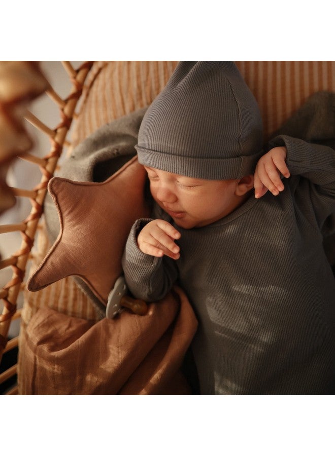 mushie Star Security Blanket | Baby Lovey | 100% Organic Muslin Cotton (Natural) - Image 3