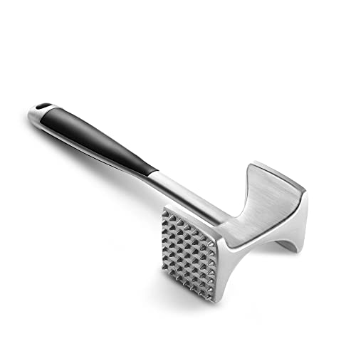 KITEXPERT Meat Tenderizer Hammer with Comfortable-Grip Handle, Dual-side Mallet for Kitchen, Heavy Duty Pounder For Tenderizing Steak, Beef and Fish - Image 1