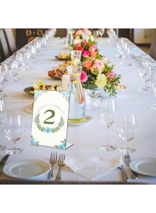 TPGP 24 Pack Acrylic Sign Holder Slant Back Sign Holder Stand Plastic Paper Holder Clear Display Stand Table Top Sign Holders For Office Home Store Restaurant (5 X 7 Inch) - Image 5