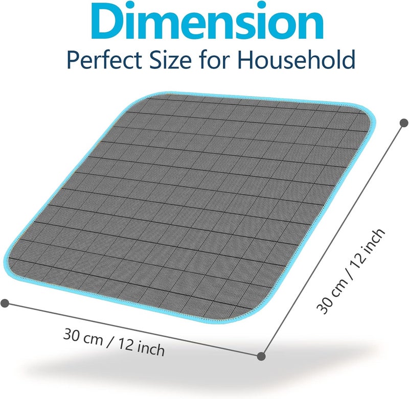 Airlab 3X Thickened Magic Cleaning Cloth 400gsm, Glass Cleaning Cloth Streak Free, Lint Free Carbon Microfiber Polishing Cloth Dusters for Windows Mirror Car Windscreen Bathroom Kitchen Dish, 30x30cm - Image 5