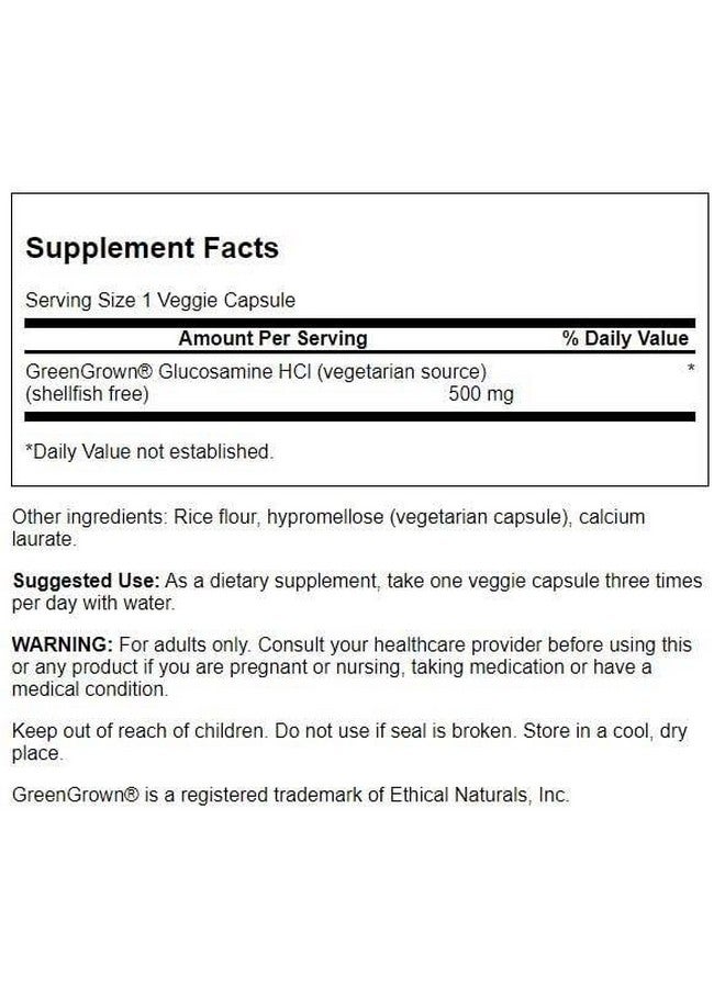 سوانسون Swanson Vegetarian Glucosamine - خالٍ من المحار 500 مليجرام 90 كبسولة نباتية - Image 2