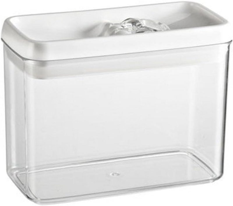 Felli Flip Tite Acrylic Food Storage Rectangular Canister, 61 oz - Airtight and Stackable - Image 1