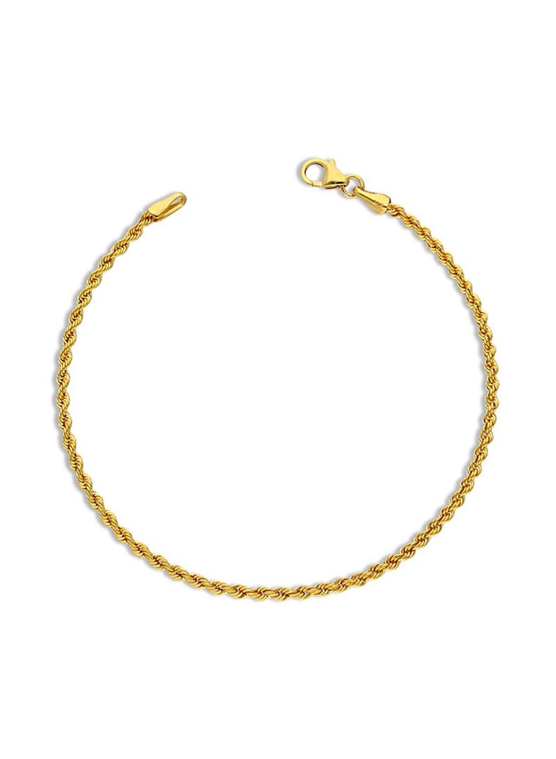 FK Jewellers Gold Rope Bracelet 21KT - FKJBRL21KU6003 - Image 1