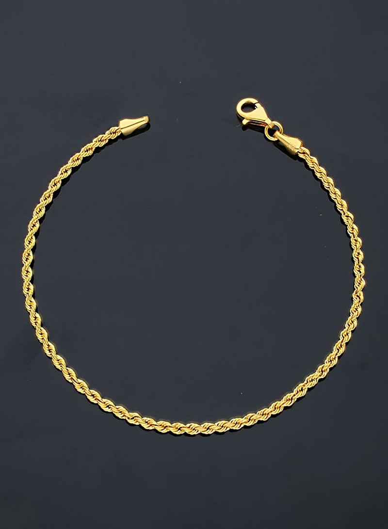 FK Jewellers Gold Rope Bracelet 21KT - FKJBRL21KU6003 - Image 3