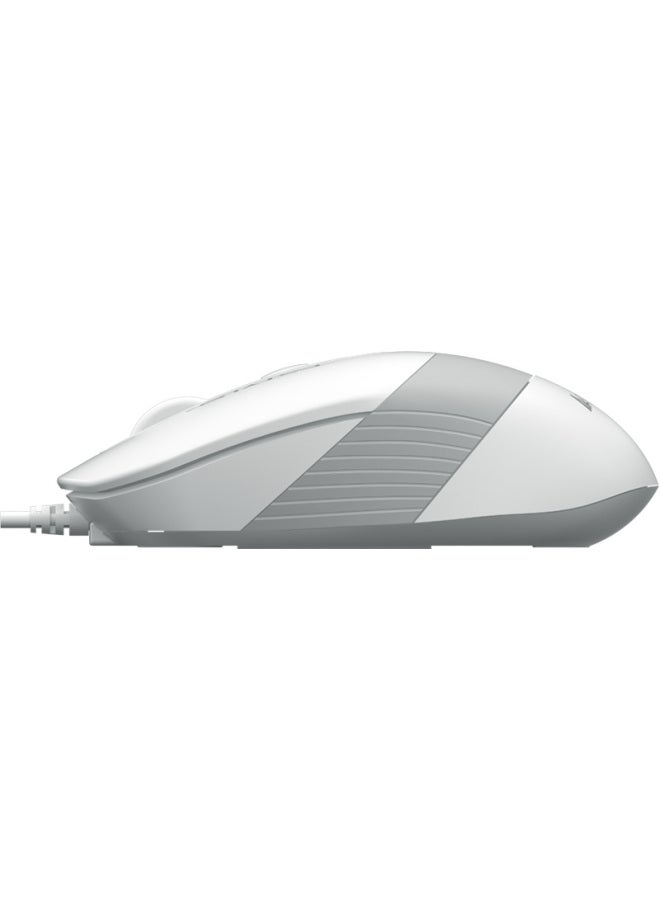 A4TECH A4tech Fm10s Silent Wireless Mouse For Laptop And Desktop, Office And Home Use, Portable, Non-slip Dual-color Wing Design, Usb Interface, Ivory White - Image 4