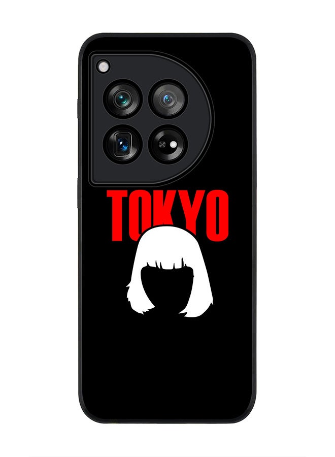 Stylizedd Rugged Black edge case for OnePlus 12R / OnePlus Ace 3 5G, Slim fit Soft Case Flexible Rubber Edges Anti Drop TPU Gel Thin Cover -  Tokyo  - Image 1