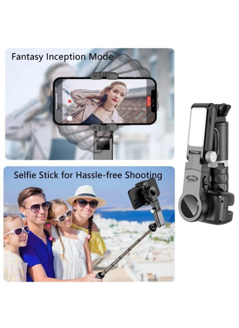 Gimbal Stabilizer for Smartphone with Extendable Selfie Stick and Tripod, 3 Axis Selfie Stick Tripod with Face Tracking, 360° Rotation, Auto Balance for iPhone/Android - Image 5