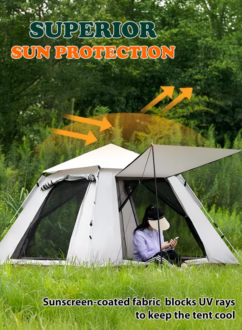 73Hours Automatic Pop-Up Camping Tent | 6-8 Persons | Waterproof, Ventilated, Easy Setup | 240×240×144 cm - Image 3