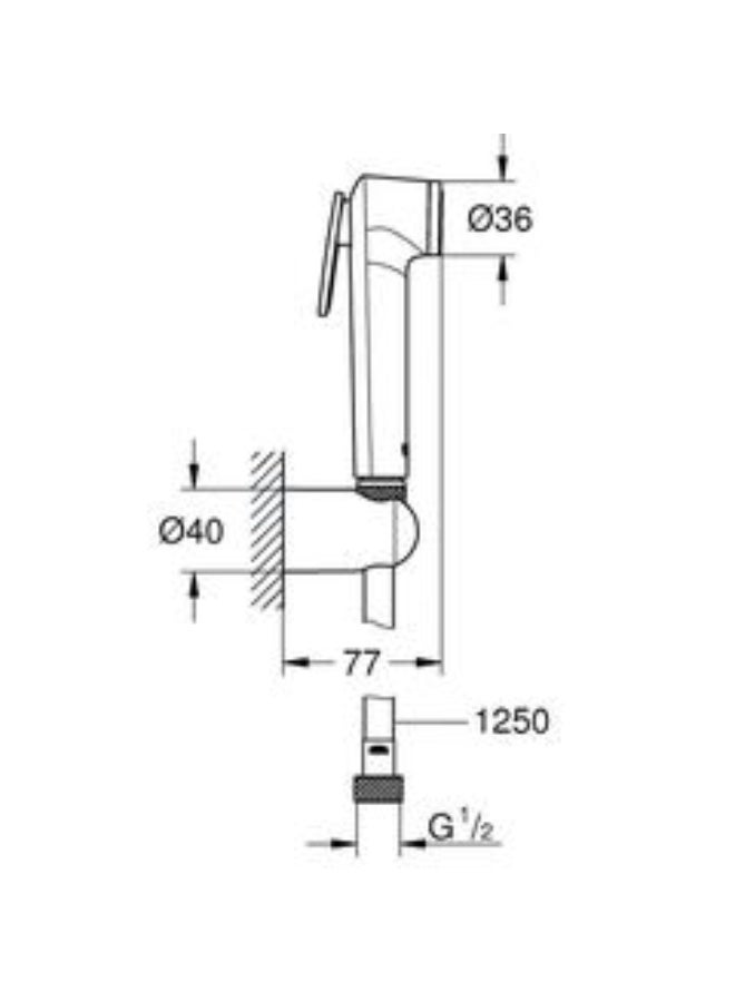 GROHE 27812 | TEMPESTA-F WALL HOLDER SET 1 SPRAY - Image 4