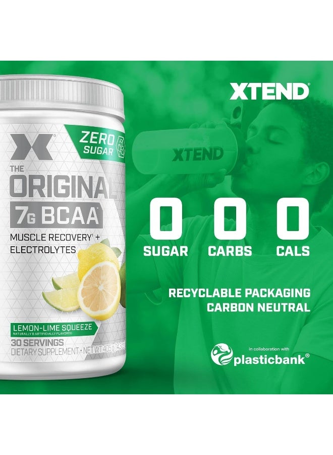 XTEND Original BCAA Powder Zero Sugar With Electrolytes for Hydration & Muscle Repair, Post-Workout Supplement, Lemon Lime Squeeze Flavor - 30 Servings - Image 5