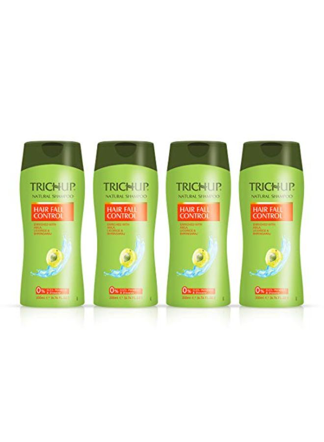 TRICHUP Hair Fall Control Herbal Hair Shampoo (200 Ml X 4) (Pack Of 4) - Image 2