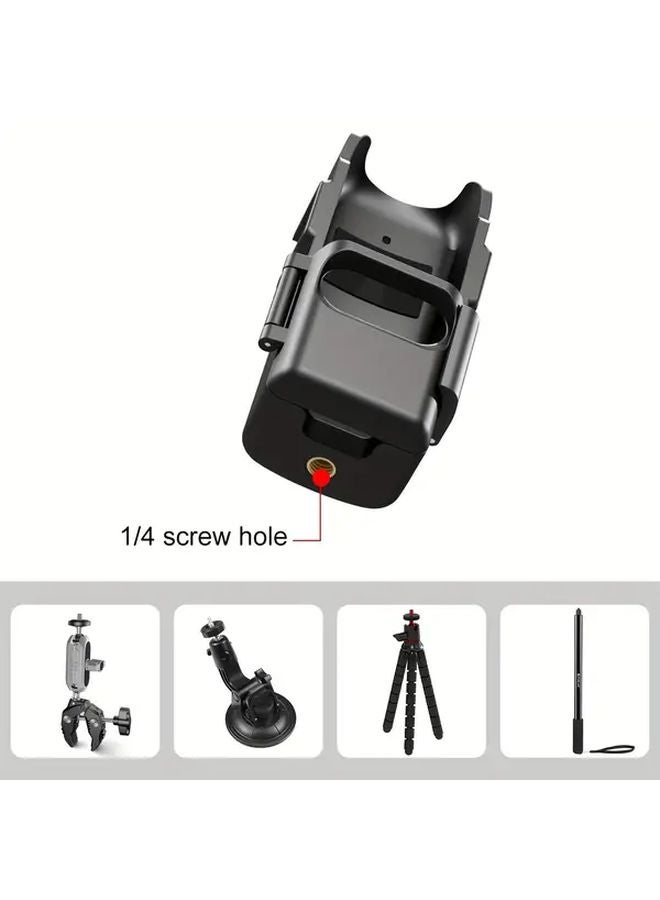Puluz Protection Frame Expansion Adapter Bracket For DJI Osmo Pocket 3 Black - Image 5