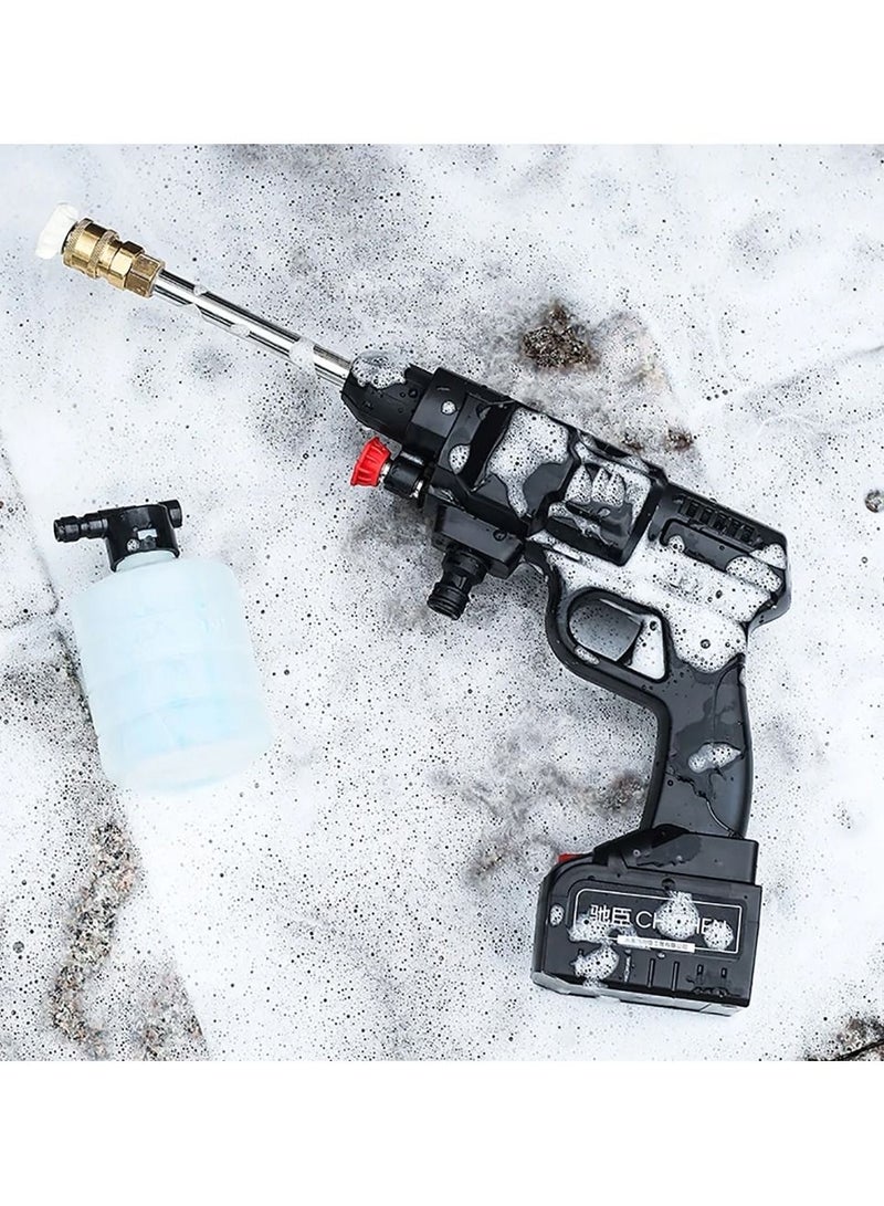 DubaiGallery 48V Cordless Portable Washer Electric High Pressure Cleaner Machine 200W 30Bar Lithium Handheld Car Cleaning Device With Foam Generator Nozzle Water Pump - Image 3