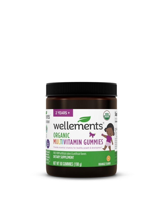 Wellements Organic Children's Multivitamin Gummies | Essential Kids Vitamins for Healthy Growth & Development* | Vitamin A, B, C, D, E + Zinc, No Artificial Colors | 3 Years +, 60 Ct - Image 1