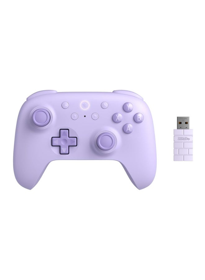 8BitDo Ultimate 2C Wireless Controller for Windows PC and Android, with 1000 Hz Polling Rate, Hall Effect Joysticks and Triggers, and Remappable L4/R4 Bumpers (Purple) - Image 1